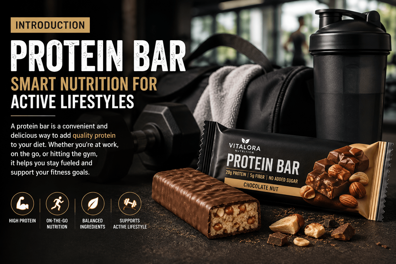 protein bar for active lifestyles