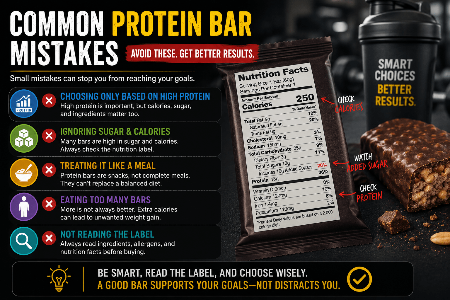 protein bar for active lifestyles