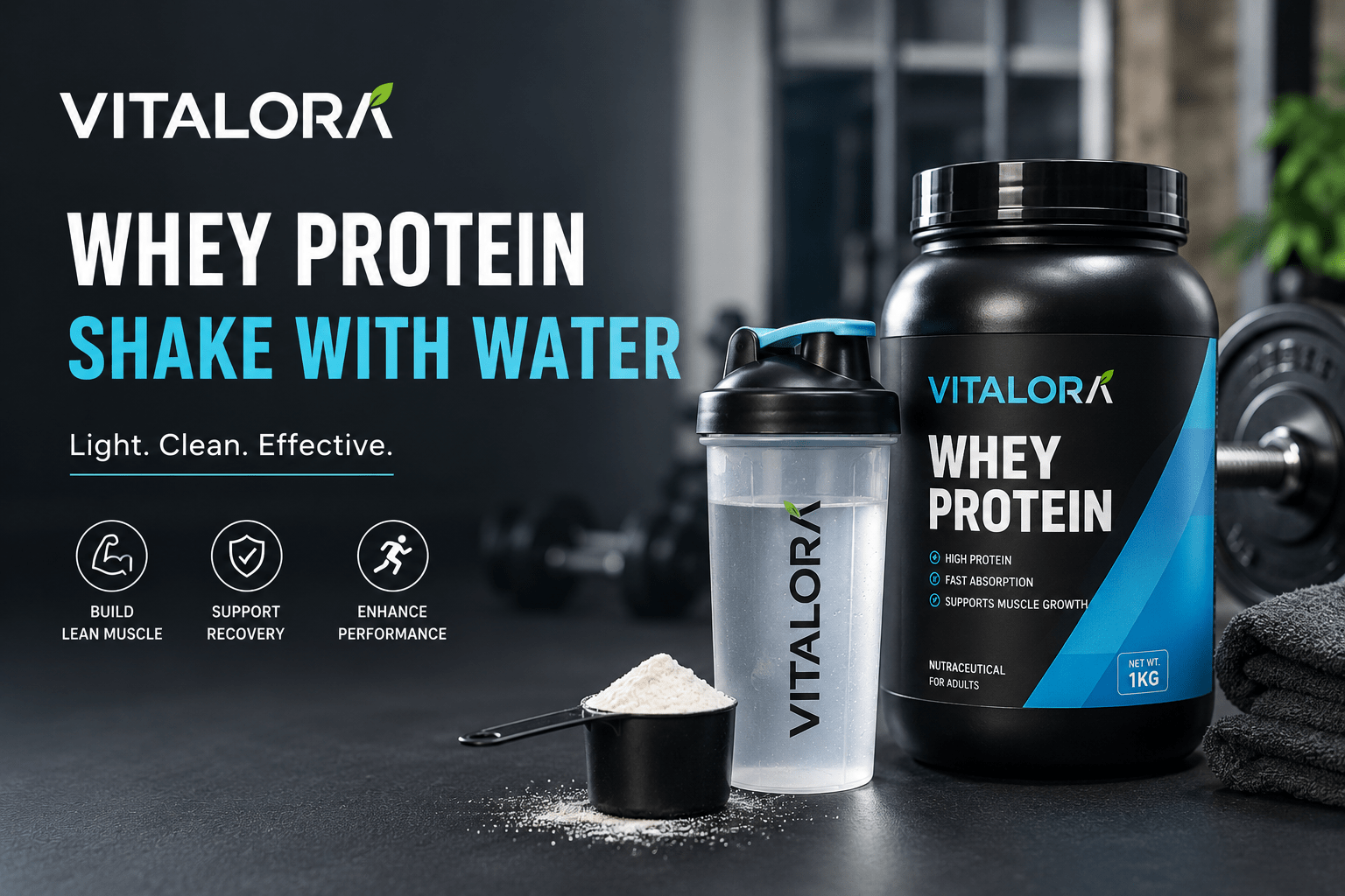 Whey Protein Shake With Water